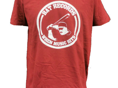 T-Shirt "BAT RECORDS" - Red Burgundy main photo