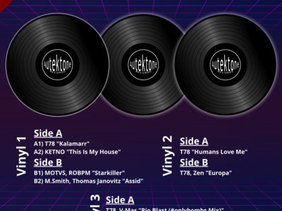3 Vinyl Pack (ATKV011 - ATKV012 - ATKV013) + Stickers main photo