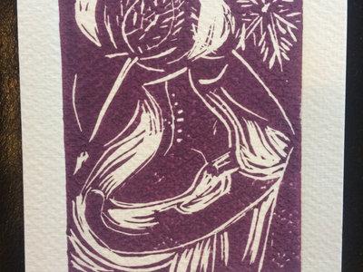 Limited edition lino print with download code for new EP 'Nine Out Of Nine' by Julie Murphy main photo