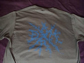 blue on gray logo shirt photo 