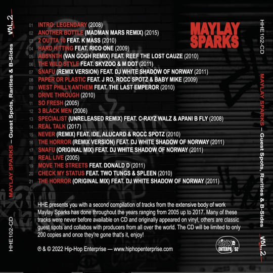 Guest Spots Rarities B Sides Vol.2 Maylay Sparks