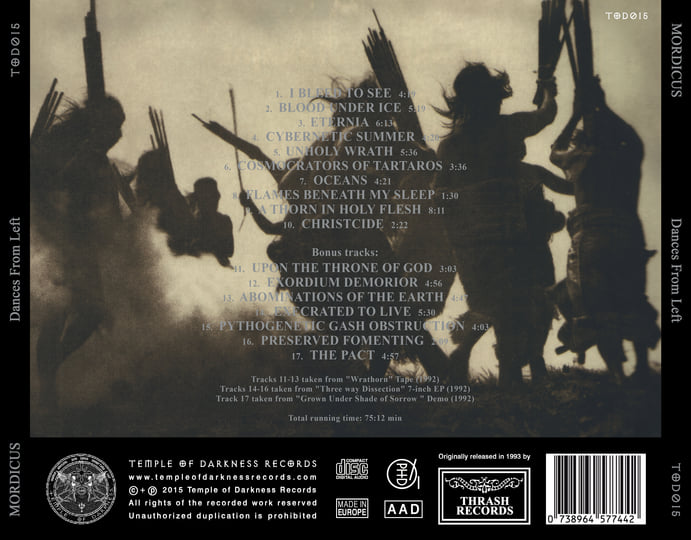 洋楽 Mordicus / dances from left MORDICUS “Dances from Left ” [TOD015] | Mordicus | TEMPLE OF
