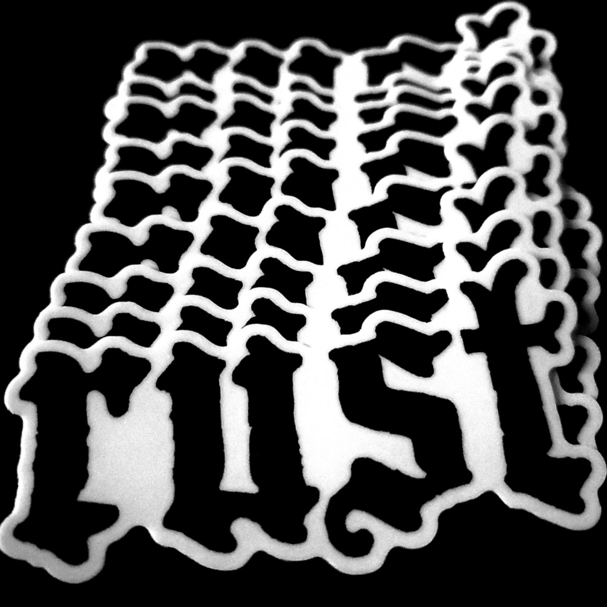 logo sticker | rust
