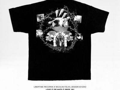Libertine Records "Love It Or Hate It" Drop1 Hand Black T-Shirt main photo