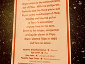VINTAGE FLIPP BRYNN ARENS TRADING CARD AND STICKER COMBO photo 