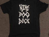 Nine Dog Dick - Nine Dog Dick classic logo black t-shirt