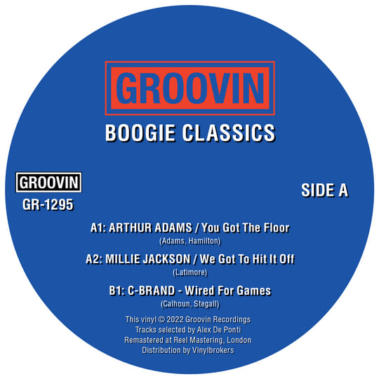 GROOVIN BOOGIE CLASSICS | Arthur Adams / Millie Jackson / C-Brand