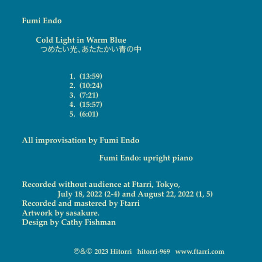 Cold Light in Warm Blue | Fumi Endo | Hitorri