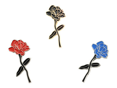 Flower of Life & Death Lapel Pins main photo