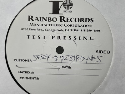 Seek & Destroy #5 Test Press record main photo