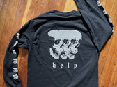 Long Sleeve T-Shirt, Lonely Design Co Triple Skull photo 