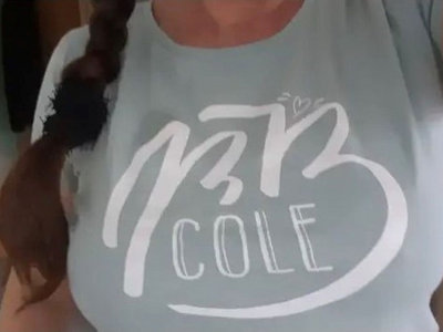 B.B. Cole Logo T-Shirt, sage green, fitted main photo