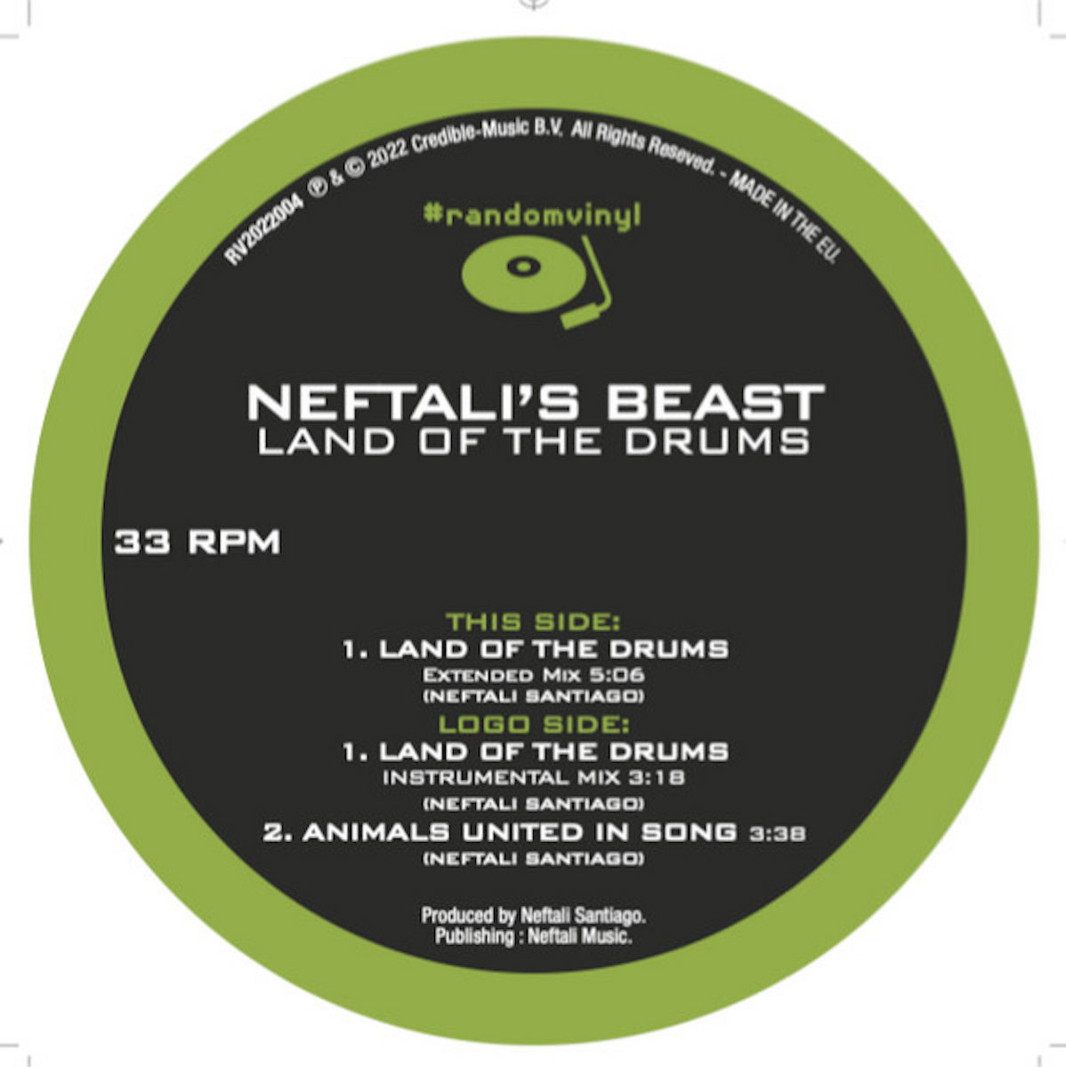 Neftali's Beast Land Of The Drums RandomVinyl