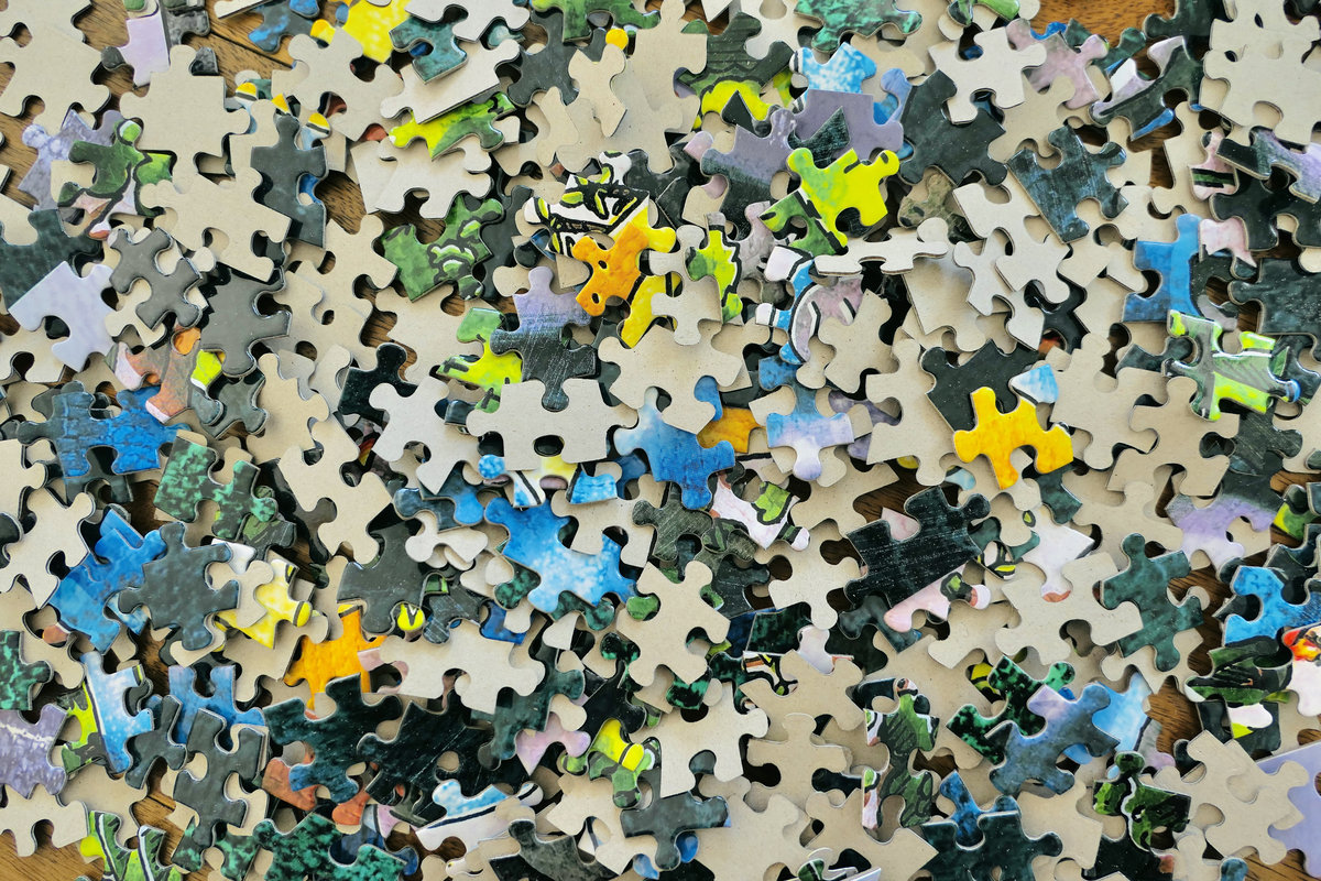 Jigsaw Puzzle of Secret Map Myths & Moods