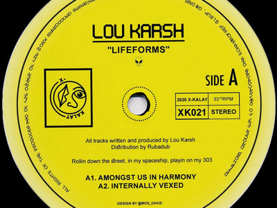 Lou Karsh 'Lifeforms' EP (12" Vinyl) main photo