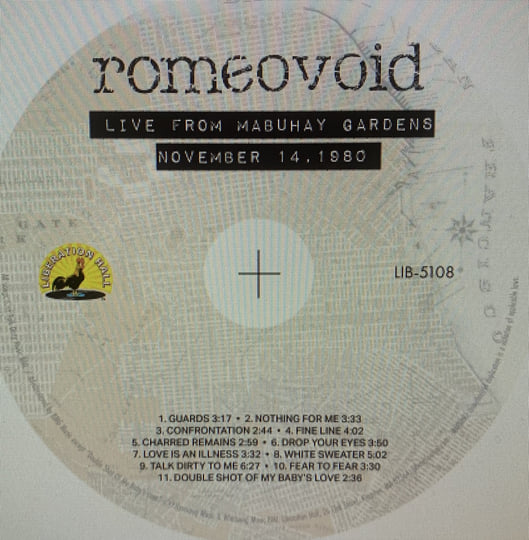 Live from Mabuhay Gardens: November 14, 1980 | Romeo Void