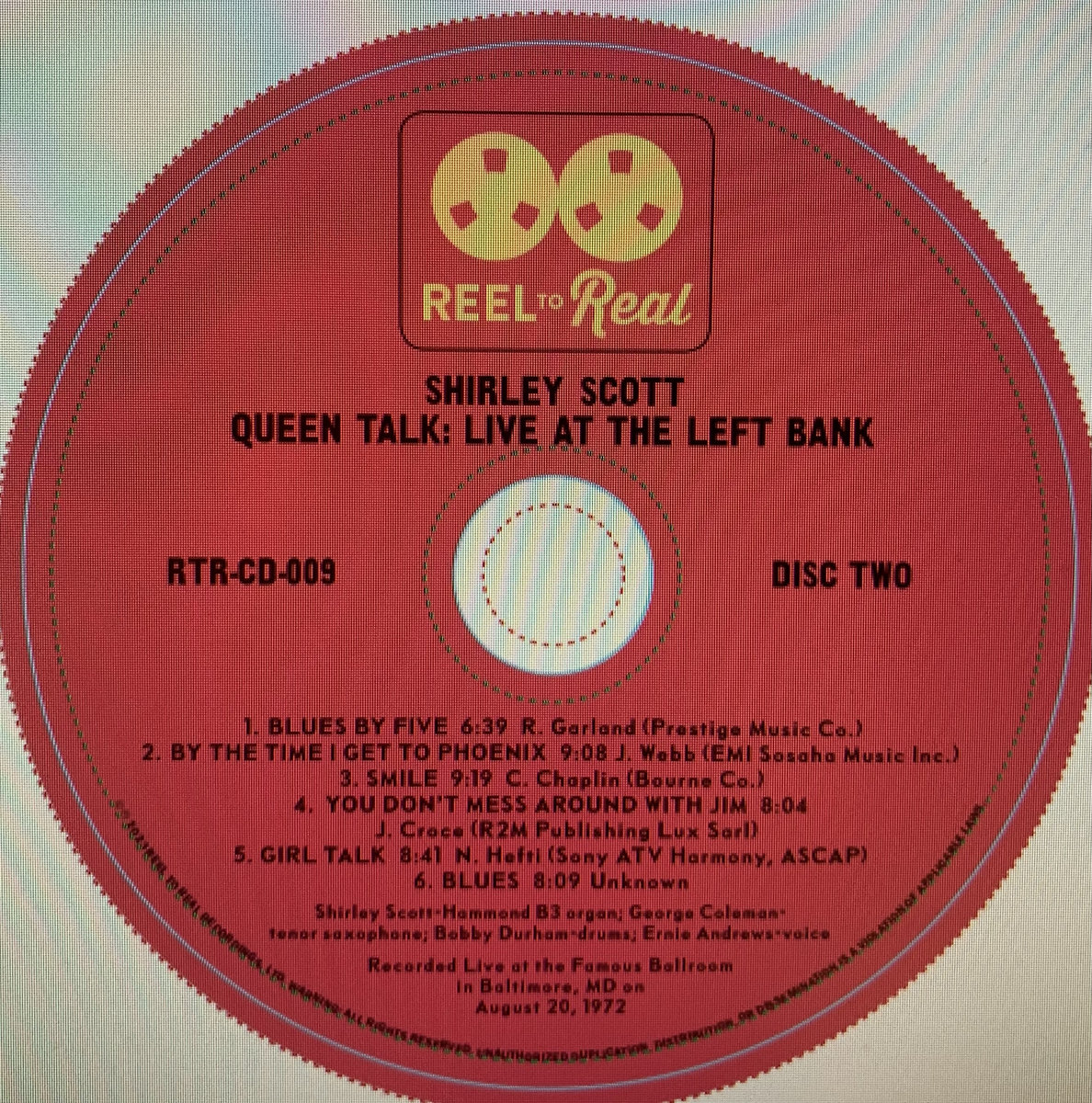 Queen Talk: Live at the Left Bank | Shirley Scott