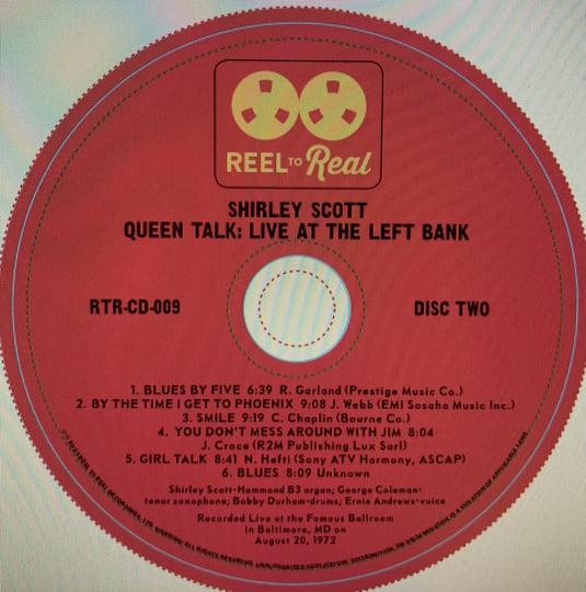 Queen Talk: Live at the Left Bank | Shirley Scott