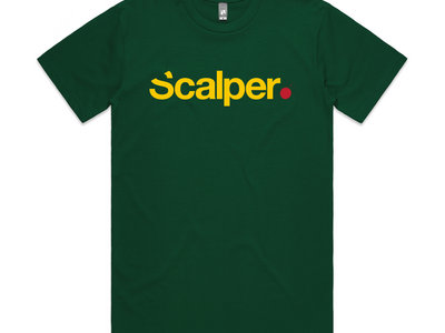 Scalper logo T-shirt - Green with Yellow logo main photo