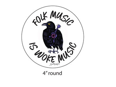 Folk Music is Woke Music Sticker main photo