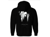 A Projection Stranger (white) zipped Hoodie Backprint photo 