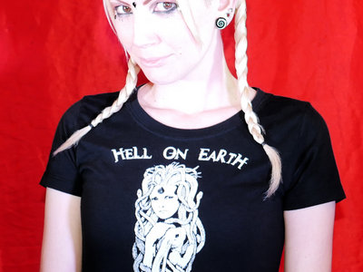 HELL ON EARTH "Demon Alien Angels" Women's Fitted T-Shirt main photo
