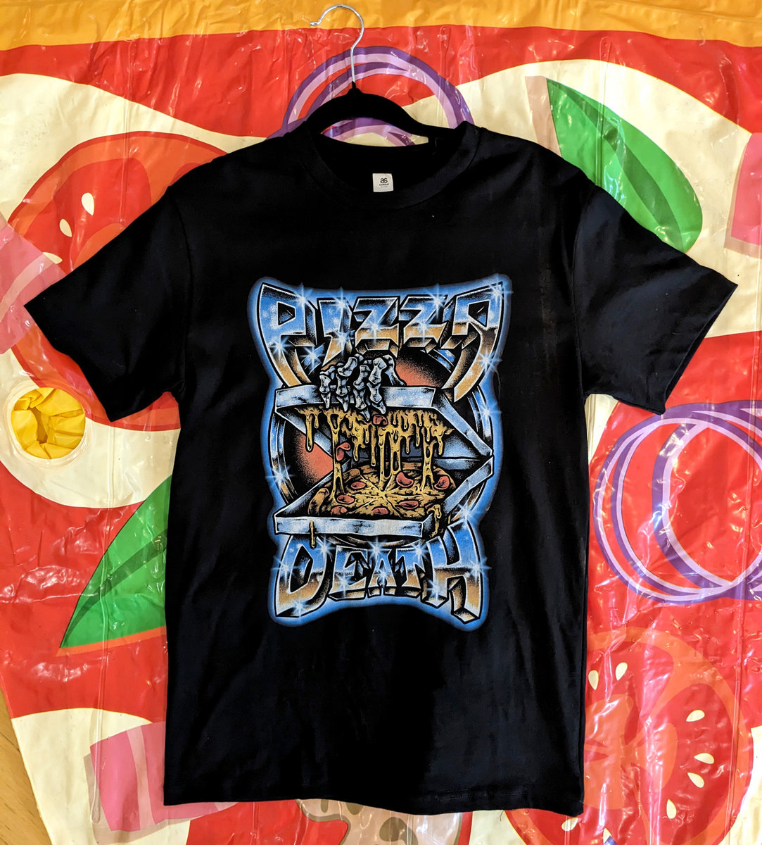 80s Chrome Pizza Death T-Shirt | Pizza Death