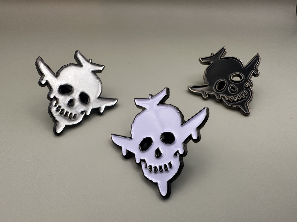 Pete International Airport SKULL PLANE Enamel Pins The Dandy Warhols
