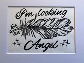 'Looking for an Angel' Lino Print photo 
