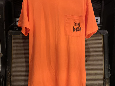 High Visibility Orange 2-Sided Logo Print Short Sleeve Pocket T-Shirt main photo