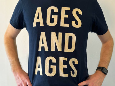 AGES AND AGES T-Shirt (White/Navy) - Unisex main photo