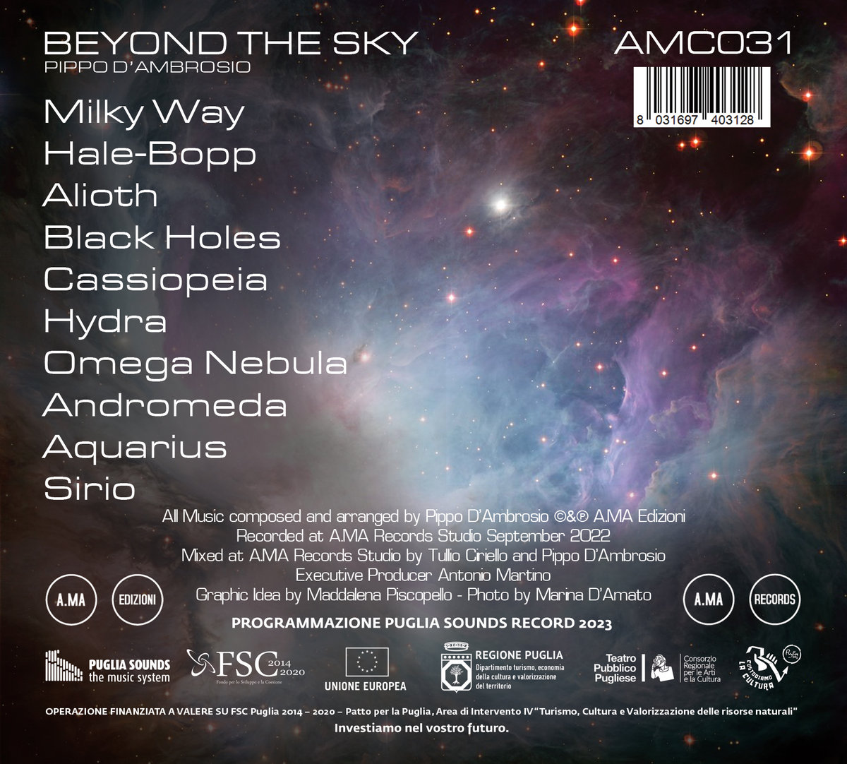 Beyond The Sky Pippo D'Ambrosio A.MA Records A.MA Edizioni