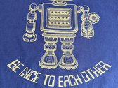 Baby Robot Gold on Indigo - Unisex T-shirt photo 