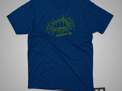 Pistolero Recordings - T-shirt - Blue w/ green print main photo