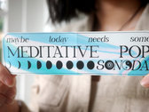Meditative Pop Bumper Sticker photo 