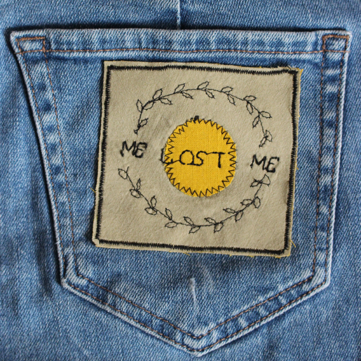 Freehand Machine Embroidery Fabric Patches Me Lost Me