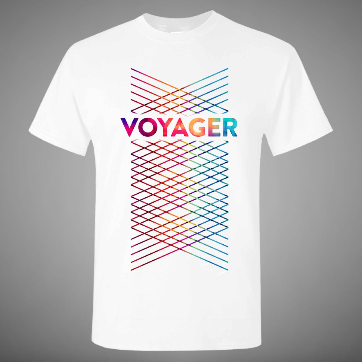 Lines [White] TShirt Voyager