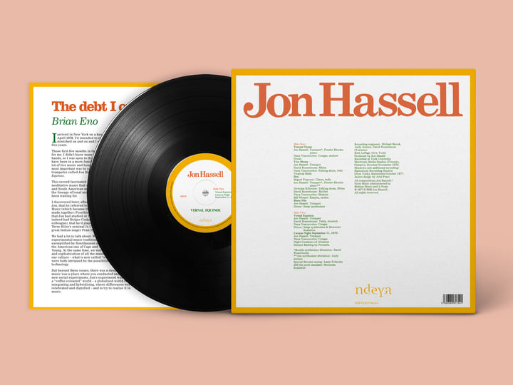 Jon Hassell – Vernal Equinox. Vinyl LP Jon Hassell – Vernal Equinox. Vinyl LP