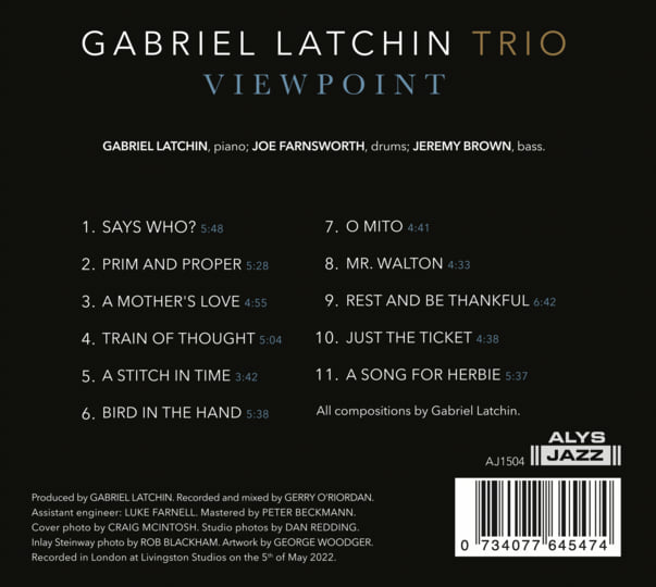 未再生 Introducing Gabriel Latchin Trio Gabriel Latchin Trio – 'Viewpoint' - UK Jazz News