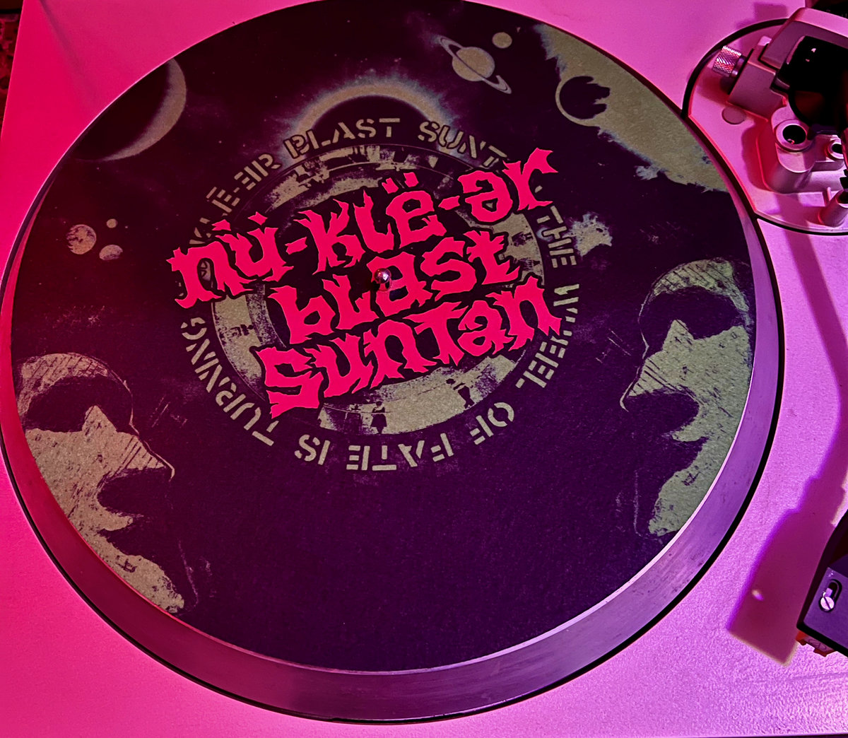 Slipmat (Small image) with "Demo 2019" LP Nüklēər Blast Suntan