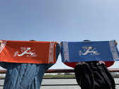 "Running with Friends" sports towel - RED / BLUE photo 