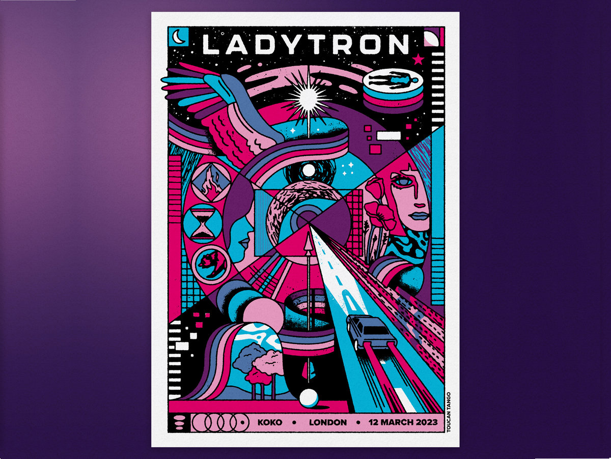 London Screen Print Poster Ladytron