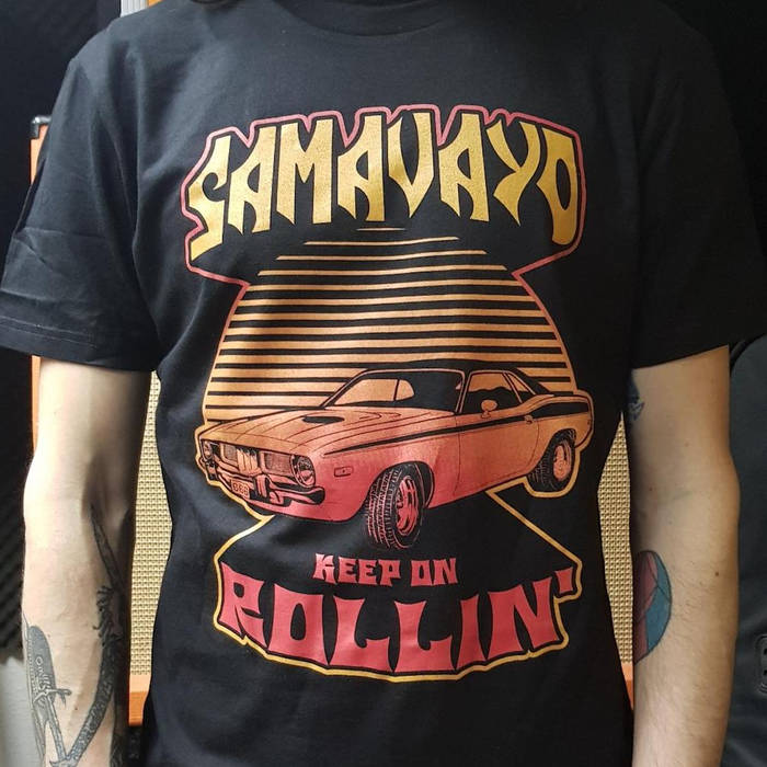 T-shirt "Keep on Rollin'" black, eco, fair wear (Gents)