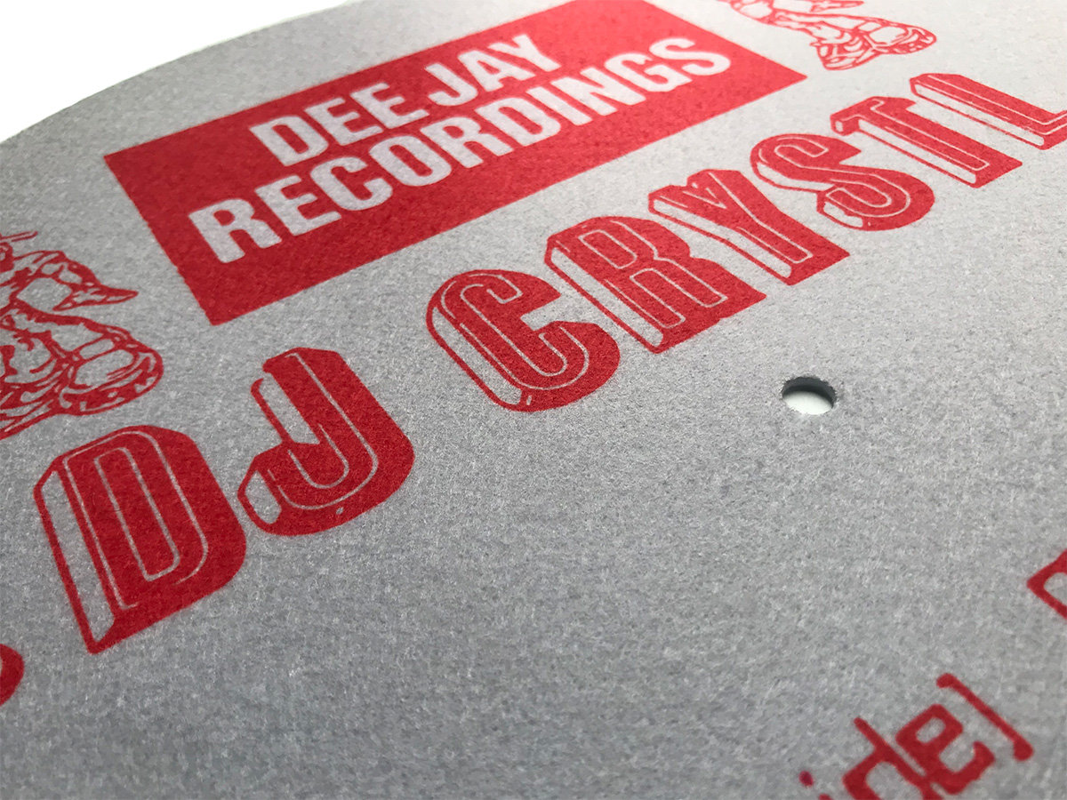 Limited edition Dj Crystl Slipmats. OG track-label series