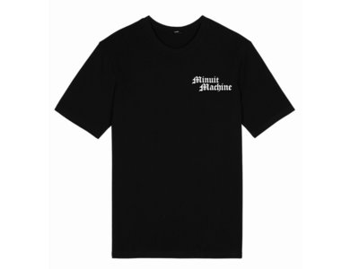 Minuit Machine Logo T-Shirt - Black - Front & Back main photo
