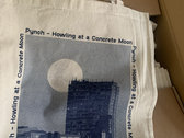 Blue + Red Double Sided Concrete Moon Tote Bag photo 