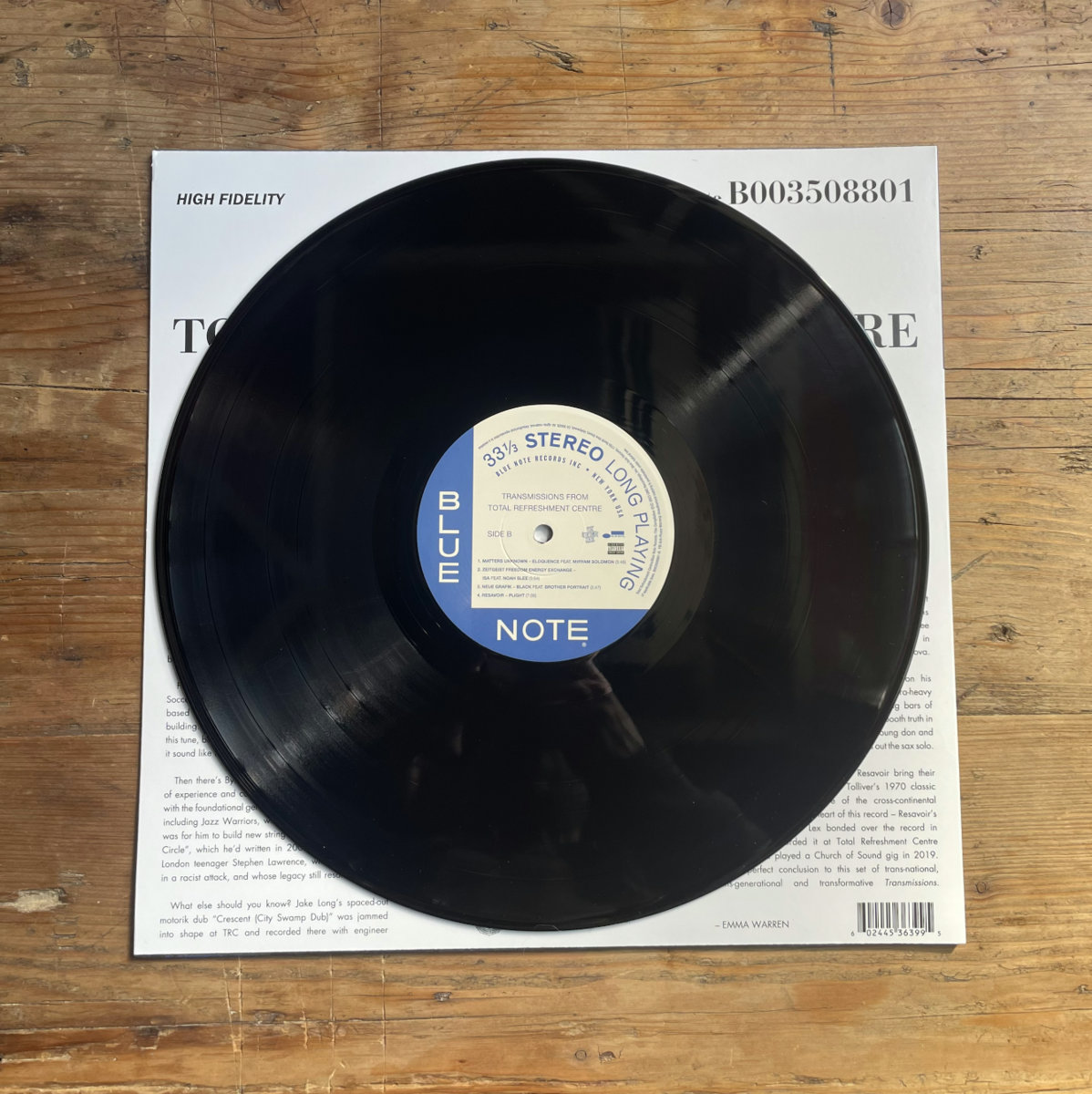米LP Various Transmissions From Total Refreshment Centre B003508801 Blue Note /00260 Total Refreshment Centre - Transmissions From Total