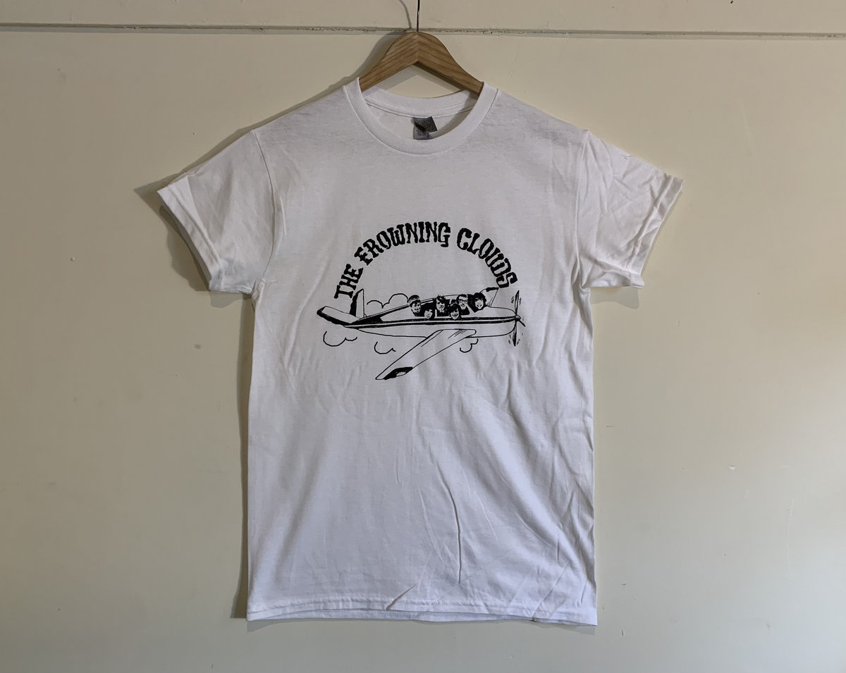 The Frowning Clouds - Airplane White T-Shirt