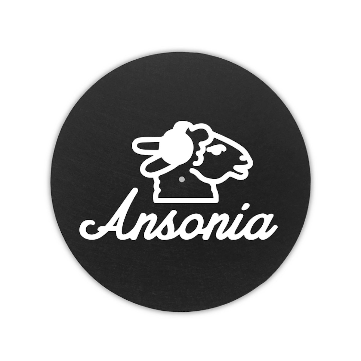 Ansonia logo slipmat Ansonia Records