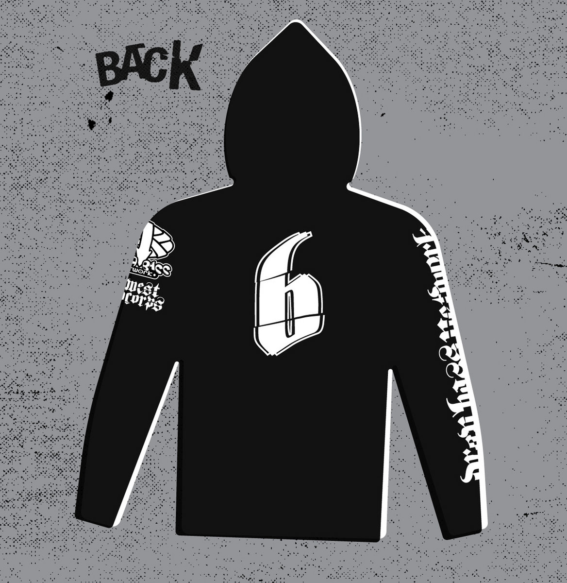 TS015 : DBN skull hoodie pull over | Drop Bass Network